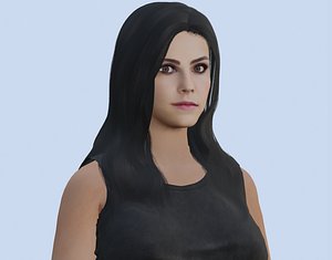 VR PBR FEMALE AVATAR CHARACTER HANNAH 3D MODEL CHEAP PRICE