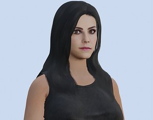 VR PBR FEMALE AVATAR CHARACTER HANNAH 3D MODEL CHEAP PRICE