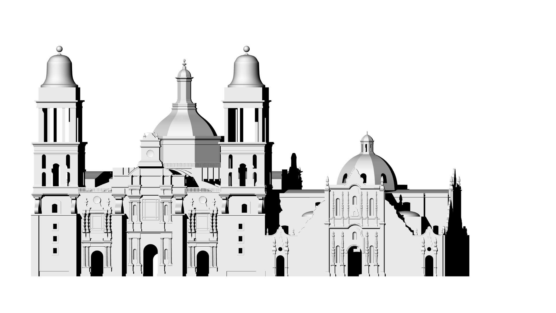 Cdmx Catedral Metropolitana 3d Turbosquid 1689398 