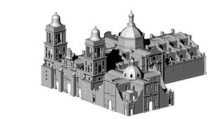 cdmx catedral metropolitana 3D