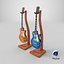 Gibson Les Paul Pair with Display Stands Set