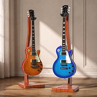 Gibson Les Paul Pair with Display Stands Set