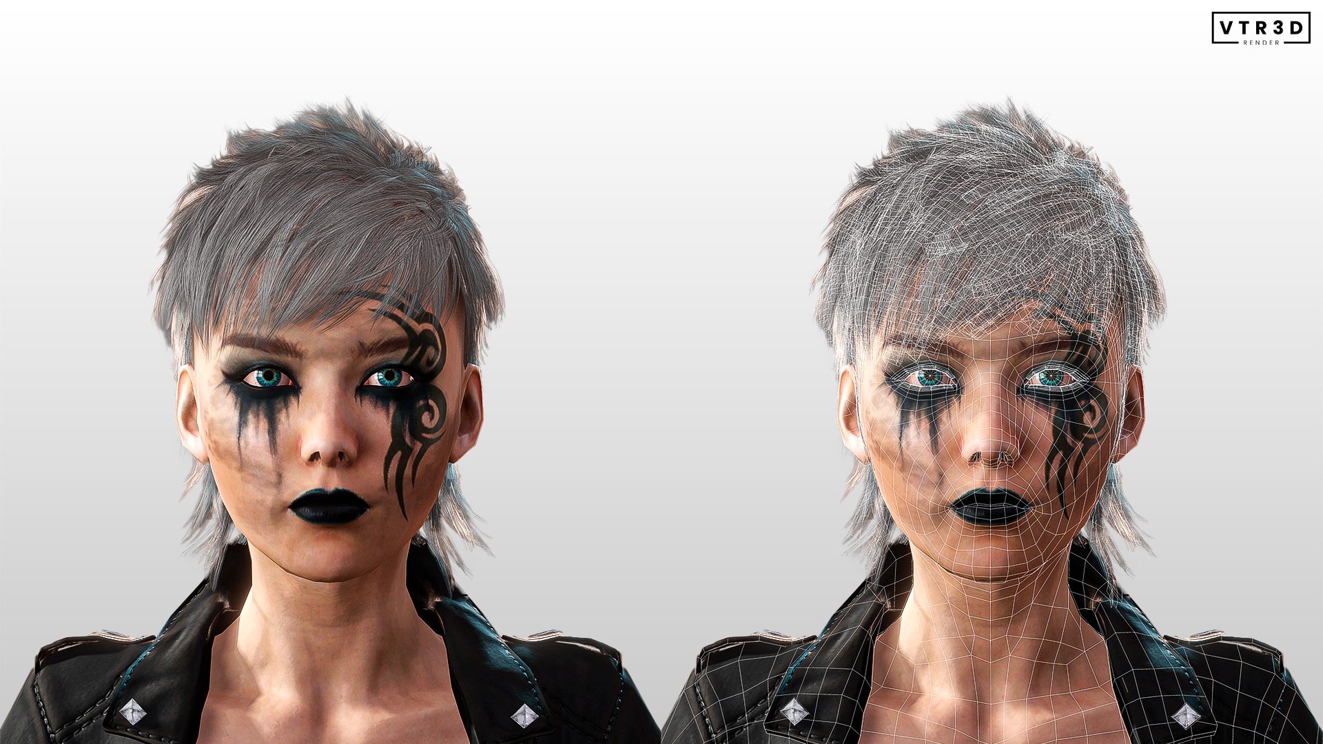 3D Post-Apocalyptic Punk Characters Rigged Male Female - TurboSquid 2392778