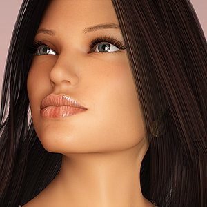 3d anita 5l realistic female model