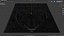 Classic Baroque decor Ornamental square Relief STL 06