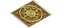 Classic Baroque decor Ornamental square Relief STL 06