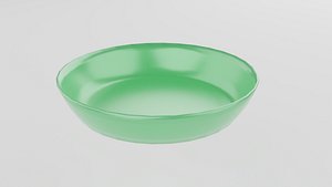 Green Plate Low Poly
