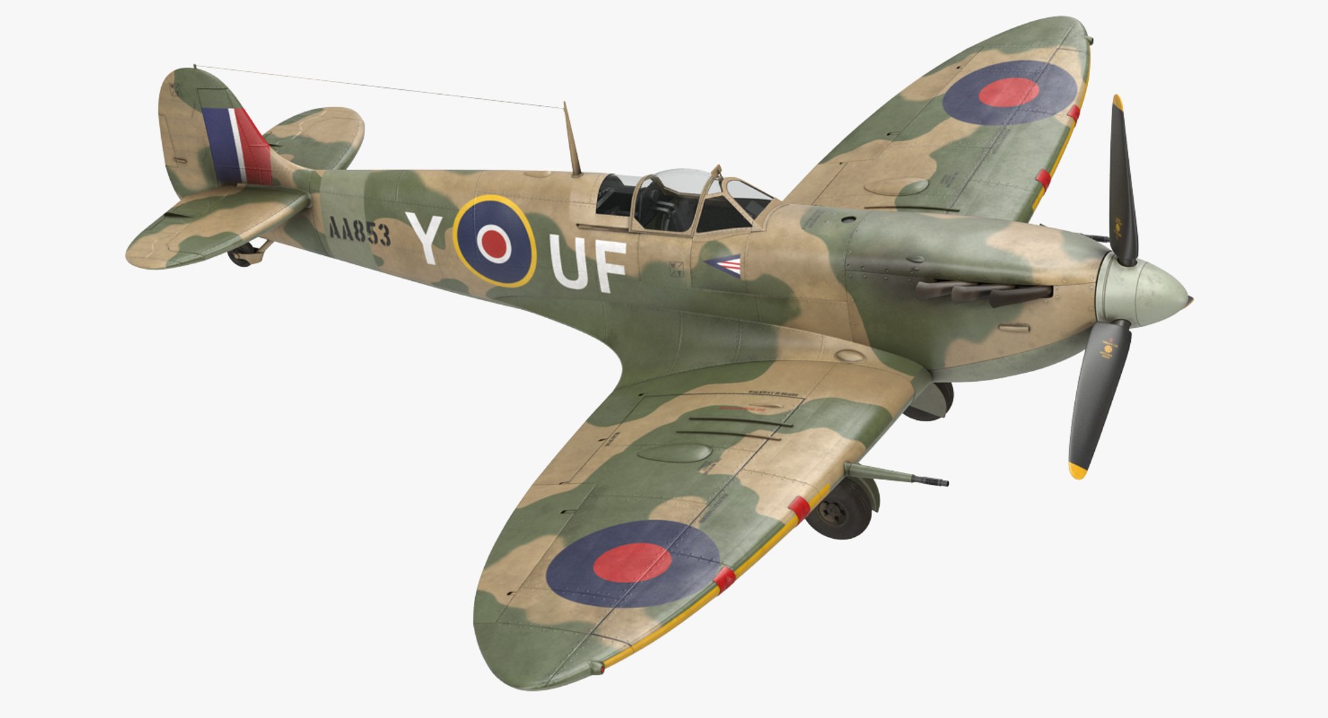 Supermarine Spitfire 3D model preview