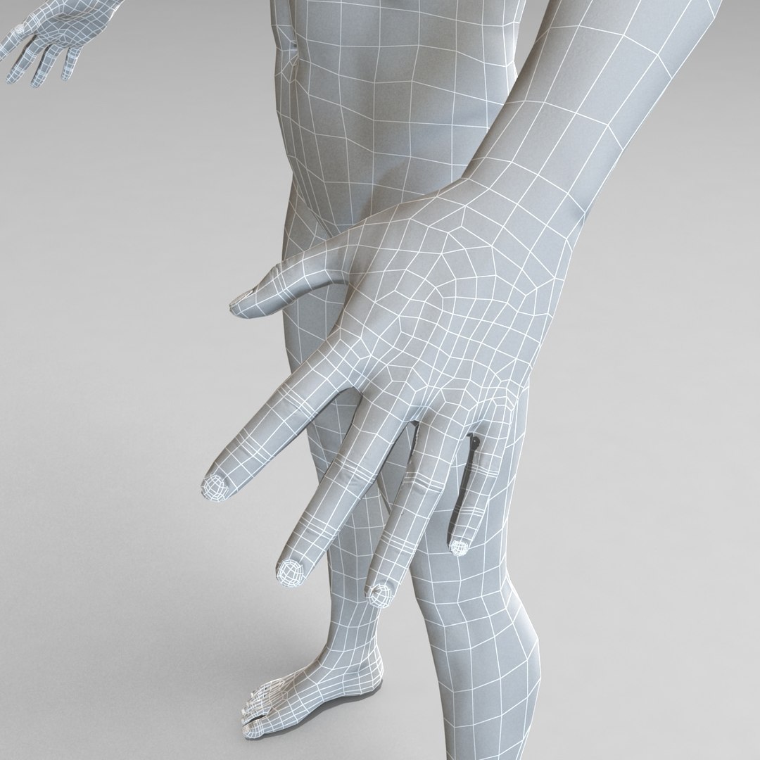 3d Model Black Man Rigged Biped