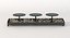 Kole Decorative Metal Candle Holder And Stones Set