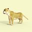 Cartoon Leopard Rigged 3D model