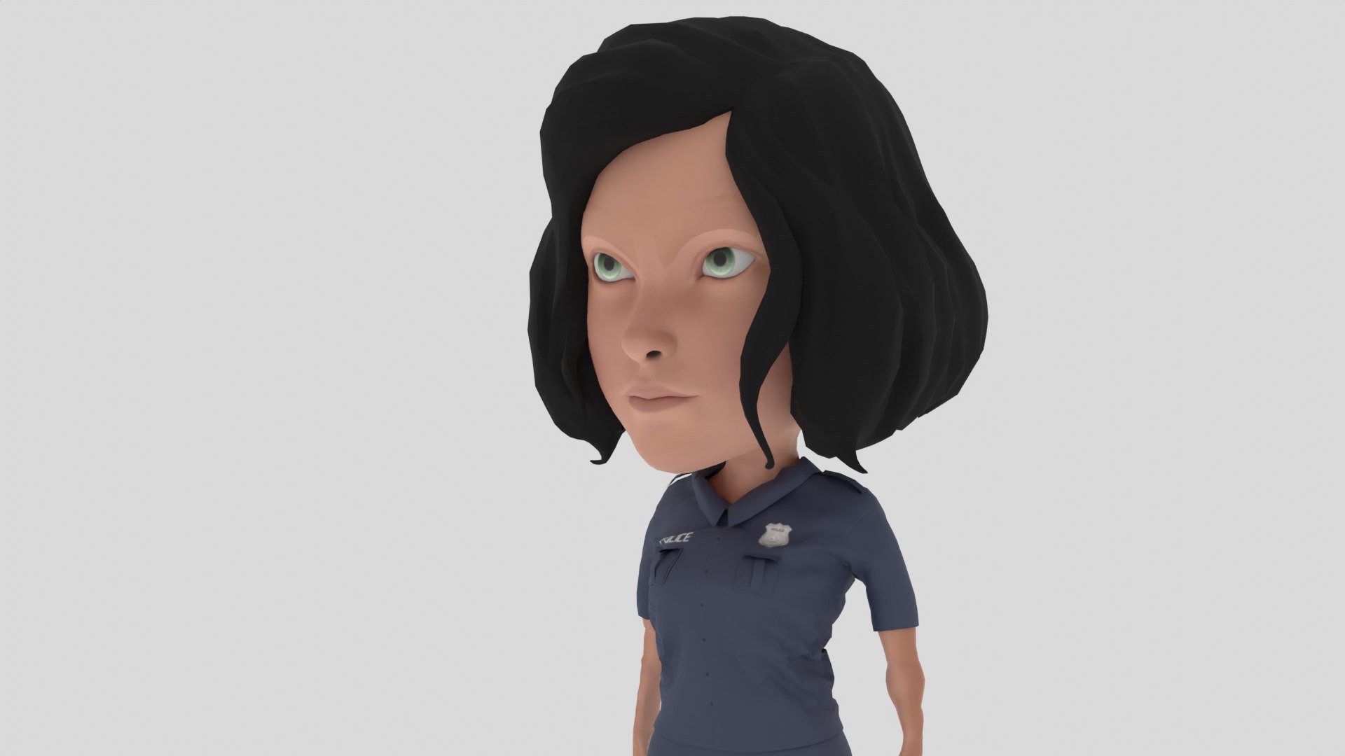 Cartoon Police Woman 3D model https://p.turbosquid.com/ts-thumb/of/8VbkEs/5i/r_r/png/1677662353/1920x1080/fit_q87/14c1ded0694d463a8627e96b532f7f3d8a1ede3e/r_r.jpg
