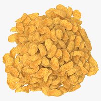 Pile of Corn Flakes Pieces
