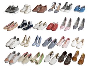 3D Casual Shoes Dress Shoes Leather Shoes Collection model