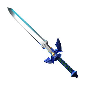折れたマスターソード - ゼルダの伝説 涙の王国3Dモデル