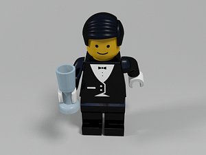 restaurant waiter lego character max