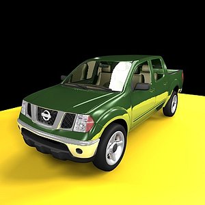 3d model pickup nissan frontier