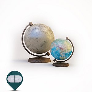 3d geographical globes