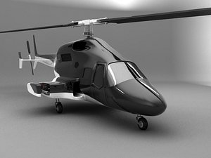 helicopter 3d model