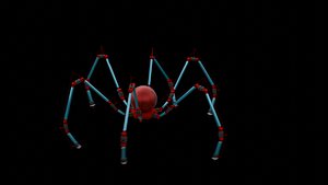 SpiderBot - Rigged and Animated