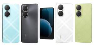 Huawei Enjoy 80 All Colors Low Poly 3D model