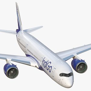 3D A350 Indigo SC model