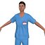 pack rigged nurse 3d max