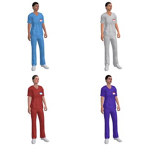 pack rigged nurse 3d max