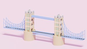 3D model london tower bridge