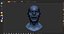 3D base male head model