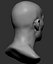 3D base male head model