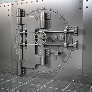 3d Bank Vault Door V Model