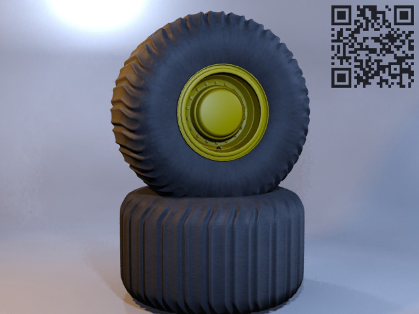 3d Model Truck Wheels