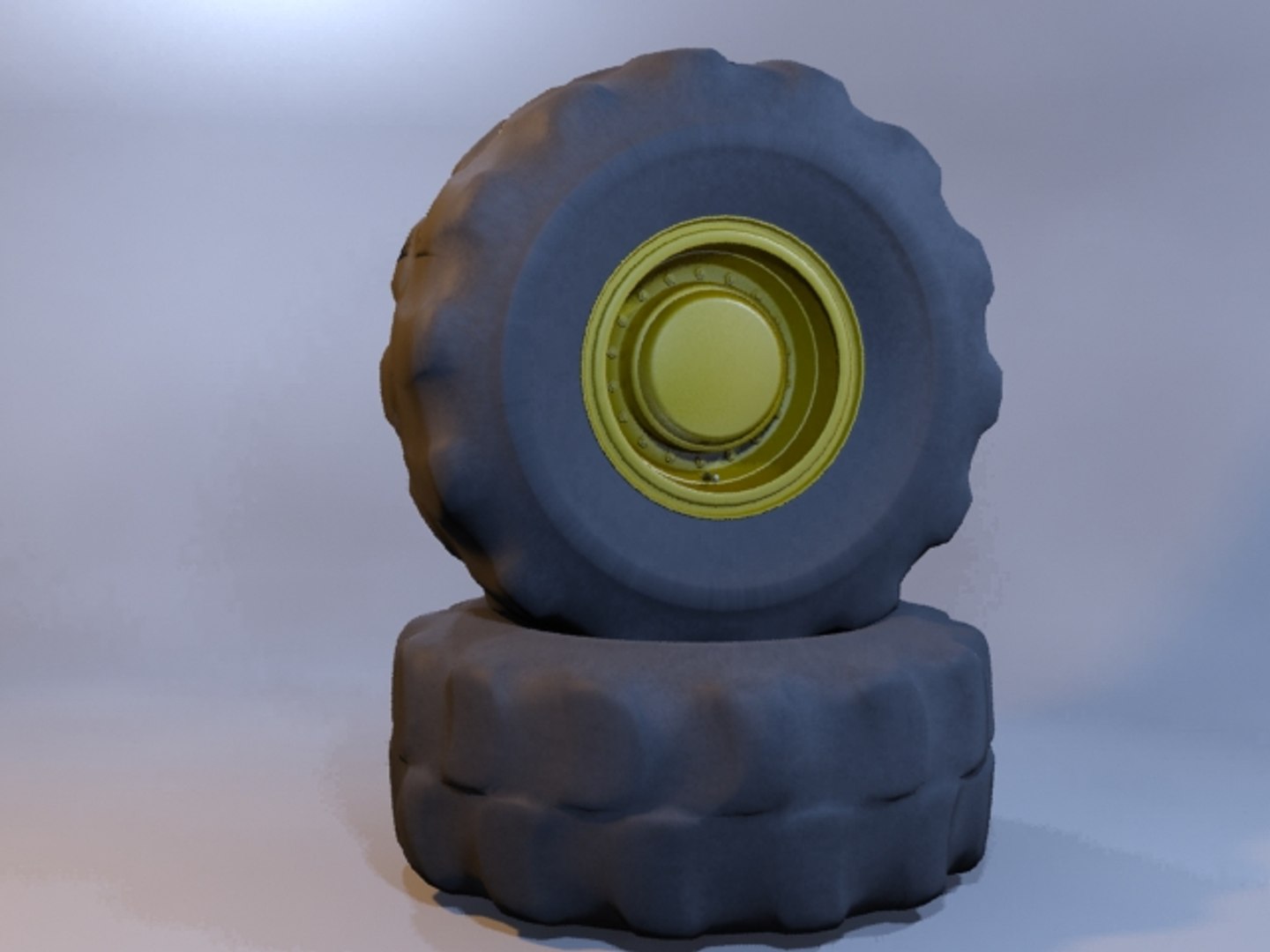 3d Model Truck Wheels