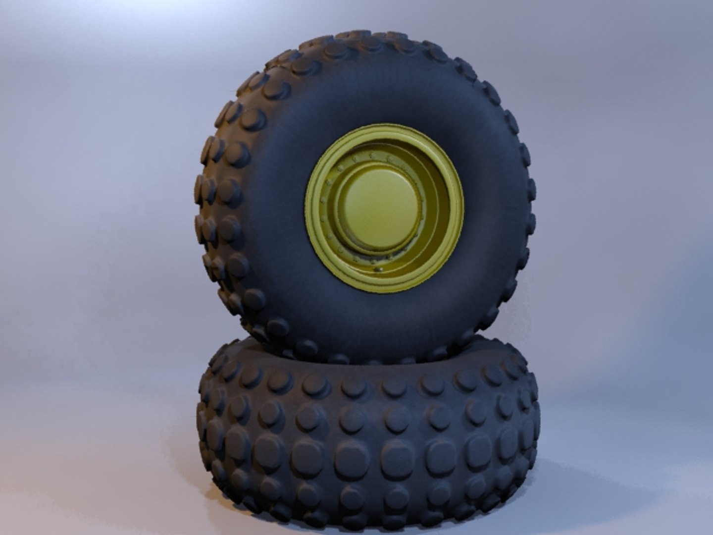 3d Model Truck Wheels