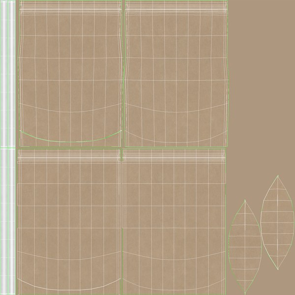 3D model zipper kraft paper bag - TurboSquid 1711104