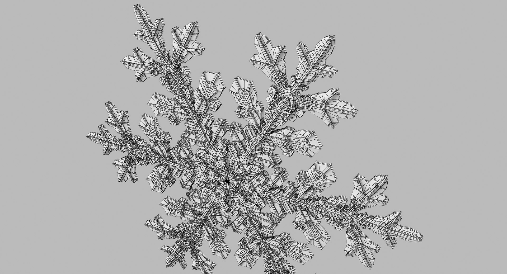 3D Realistic Snowflake 7 - TurboSquid 1369942