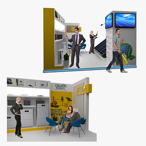 3D Solar Sphere Expo Power Pavilion model