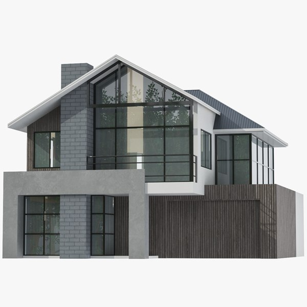 Modern House 01 3D model