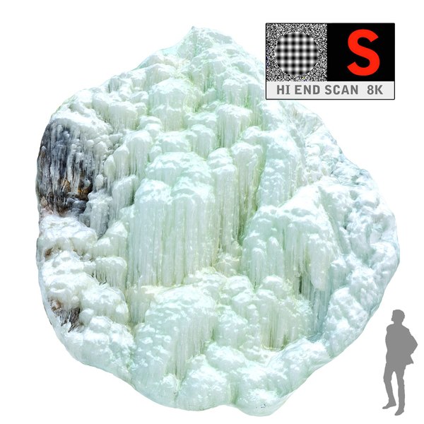 icefall phenomenon nature 3d model