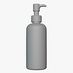 Basic Shampoo Bottle - Geometry Only No Textures No Materials 3D