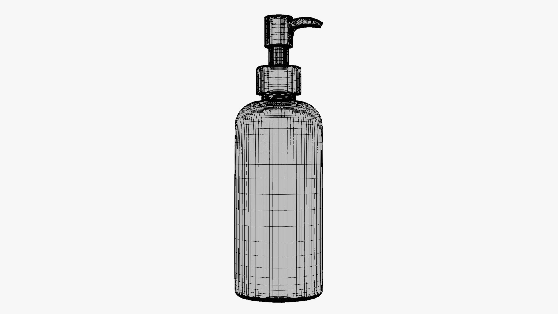 Basic Shampoo Bottle - Geometry Only No Textures No Materials 3D ...