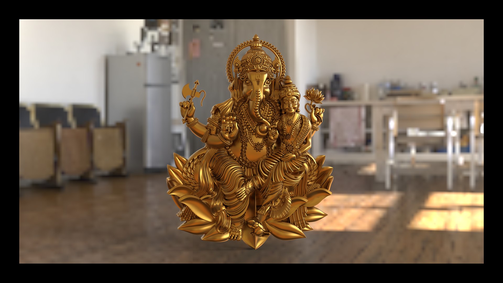 modelo 3d laxmi ganapathi 3dprint model TurboSquid 2055726