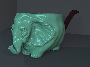 smoking pipe elephant