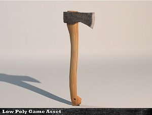 3d model of generic wood axe
