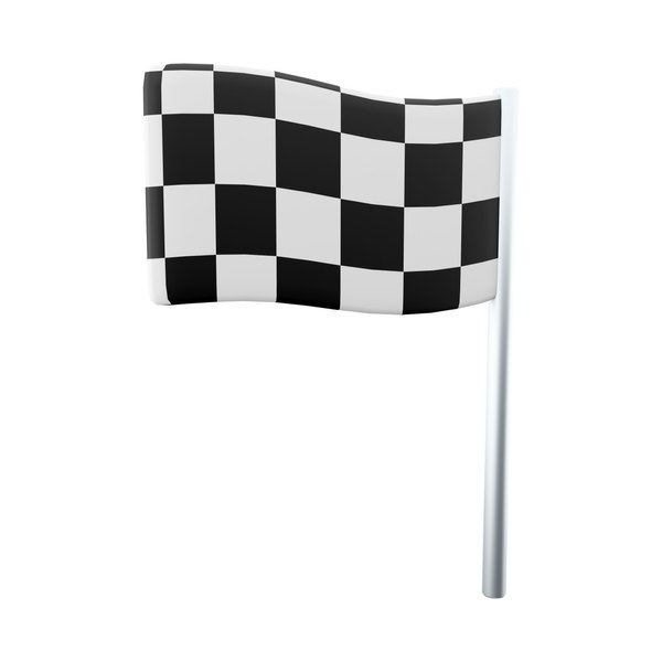 3D model 3d racing flag icon - TurboSquid 2049394
