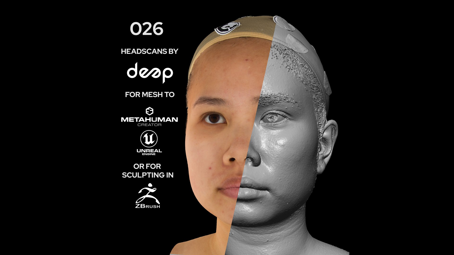 3D Asian Female 30s Head Scan 026 Model - TurboSquid 2071689