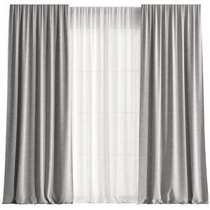 Curtain with Tulle set 06