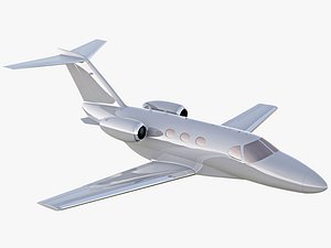 3D cessna citation mustang private jet model