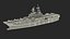 USS Tripoli LHA 7 with Aircrafts 3D model